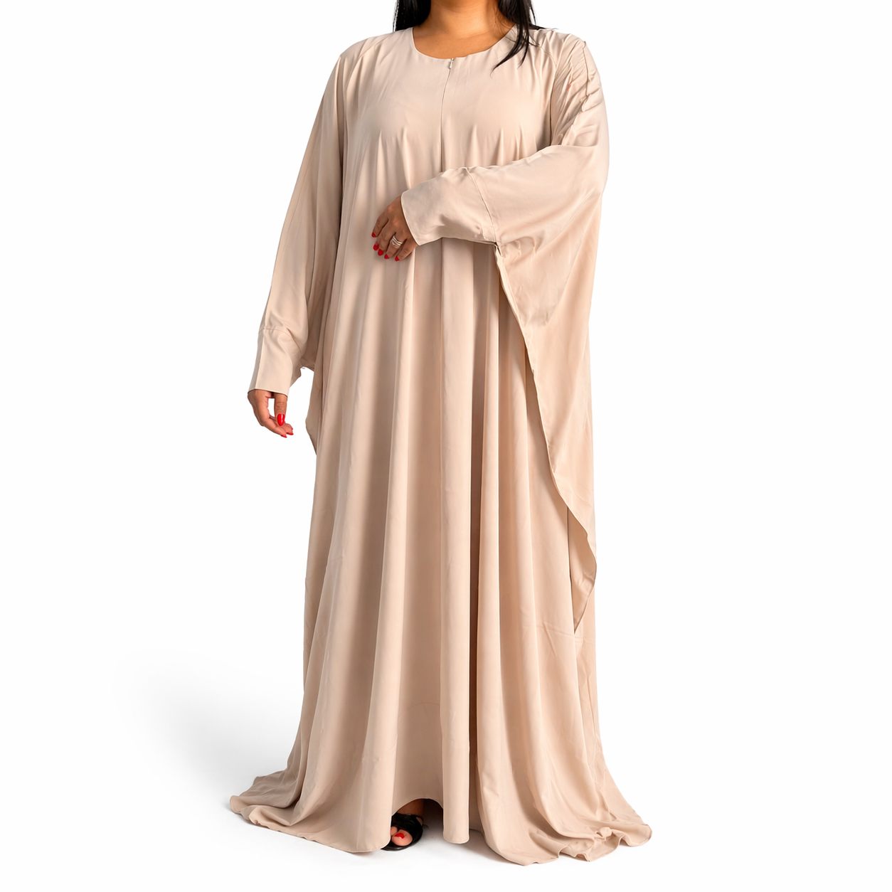abaya zip allaitement confort papillon linabaya